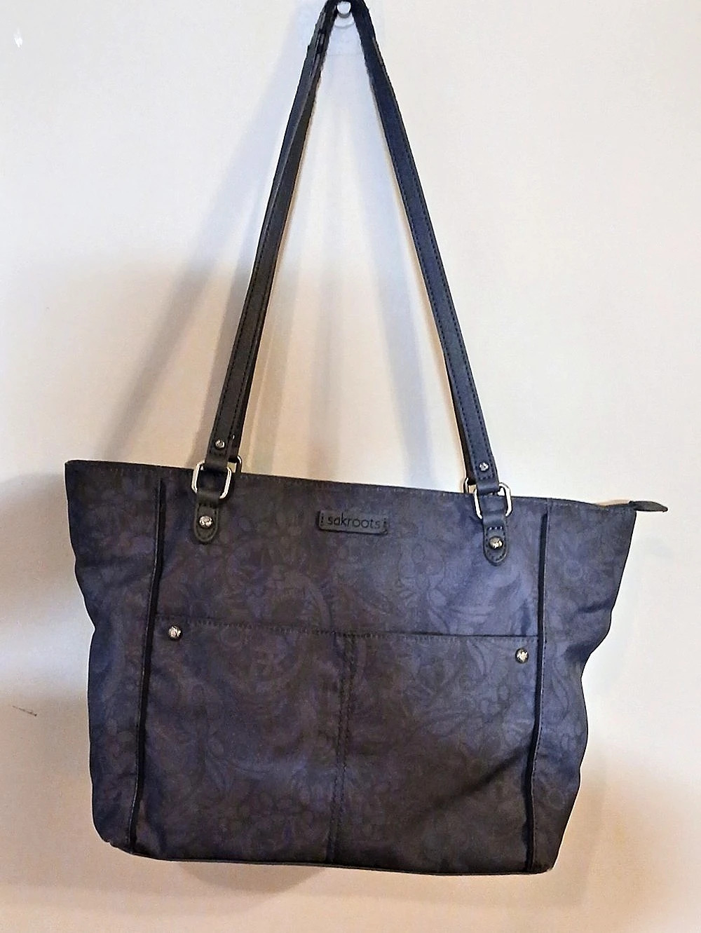 Vera Bradley Floral Tote in Blue